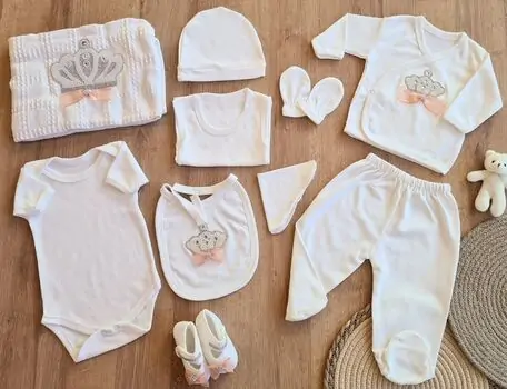 Little Queen Clothes Set Pink - ჩვილის სამოსის ნაკრები, 2 image