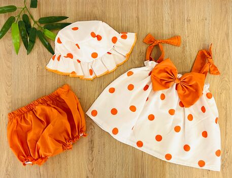 Strawberry Baby ახალშობილის ტანსაცმლის ნაკრები JIKKO 3303 Orange