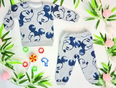 Mickey Mouse Set MURATBABY Silver 7230 საბავშვო ტანსაცმლის ნაკრები