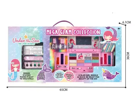 MEGA GLAM COLLECTION GIRLS DIY COSMETICS 2005O სათამაშო კოსმეტიკის ნაკრები, 9 image