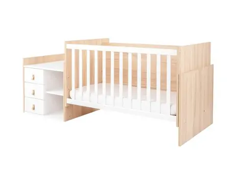 Kikkaboo Baby Cot Lorena Wood - ხის საწოლი, 5 image