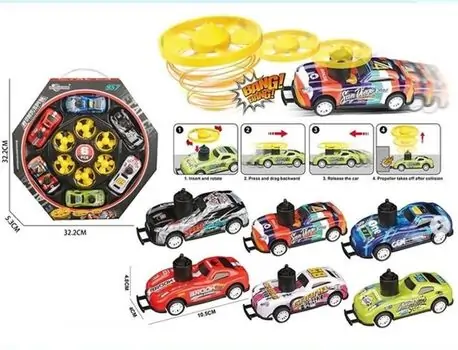 Pull Back Diecast Car 6pcs - სათამაშო მანქანები