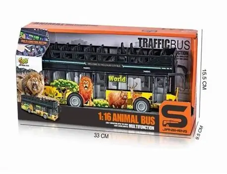 Animal Bus With Music And Light - სათამაშო ცხოველების ავტობუსი