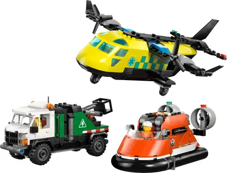 Lego minifigures 60505 Airplane, Service Truck & Hovercraft Remix, 2 image