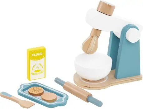 Wooden Toy Mixer - ხის სათამაშო მიქსერი აქსესუარებით, 3 image