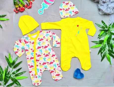 Baby Romper 2in1 set 26-271-3 Yellow Maibella საბავშვო რომპერი