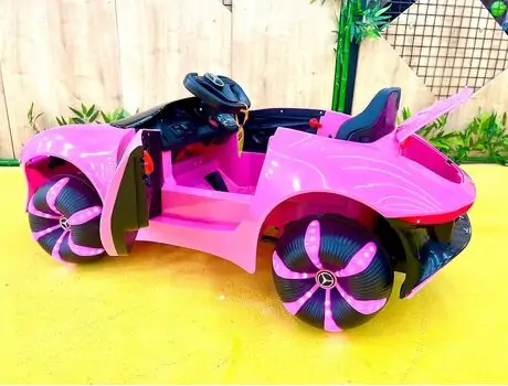 Mercedes-Benz Electric Car Pink -ელექტრო მანქანა ტყავის სავარძლით, 3 image
