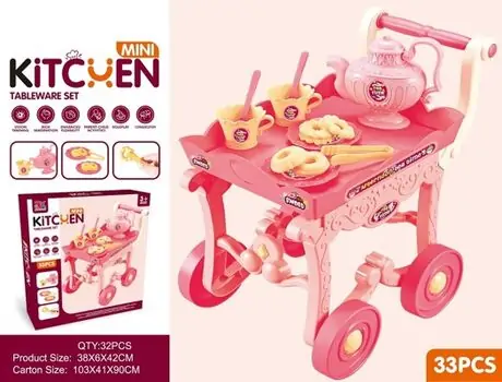 Mini Kitchen Tableware Set - საბავშვო სამზარეულოს ჭურჭლის ნაკრები