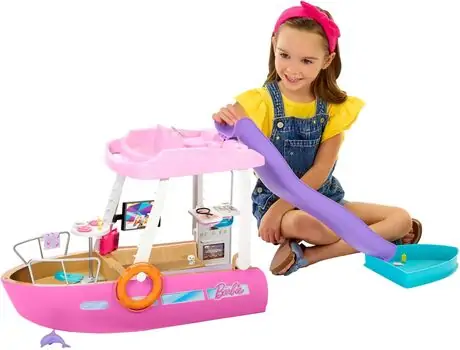 Barbie Dream Boat Playset with 20+ Ocean-Themed Accessories - ბარბის სათამაშო გემი