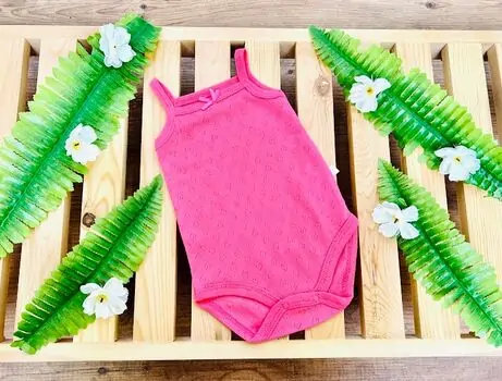 Caramell Bodysuit Basic Pink ჩვილის ბოდე