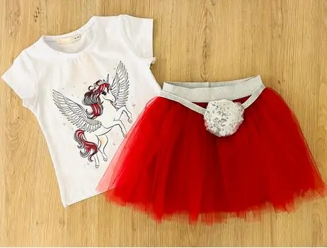 Flying Unicorn Set საბავშვო ტანსაცმლის ნაკრები BABYROSE 3710 Red, 2 image