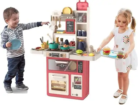 Modern Kitchen For Kids Pink - ფუნქციური სათამაშო სამზარეულო, 2 image
