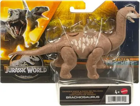 Jurassic World Danger Pack Brachiosaurus Action Figure სათამაშო დინოზავრი, 7 image