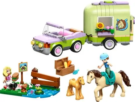 Lego Friends 42695 Horse & Baby Foal Trailer, 2 image