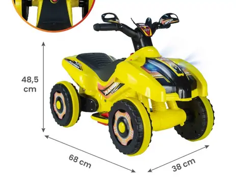 UJ Toys Ranger Yellow - საბავშვო კვადროციკლი