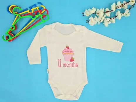 My 11th Month ATES BABY ბავშვის ბოდე 1038 muffin 11th
