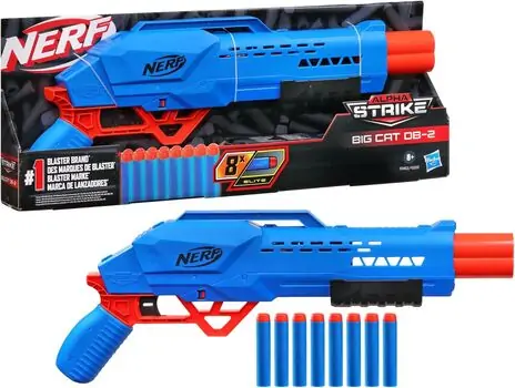 Nerf Alpha Strike Big Cat DB-2 Blaster - სათამაშო თოფი