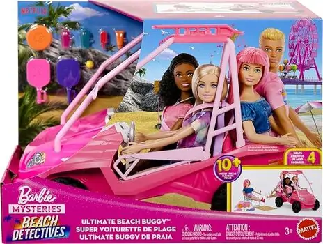 Barbie Beach Buggy Vehicle Playset - ბარბის მანქანა