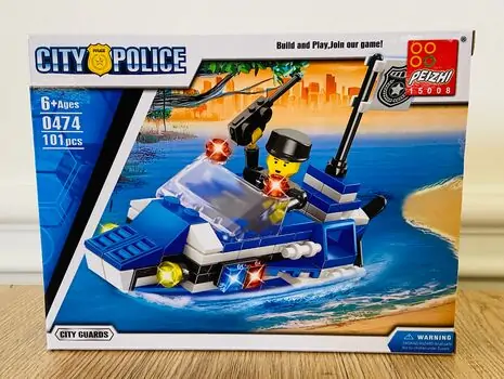 COAST PATROL City Police-ის საბავშვო კონსტრუქტორი 0476