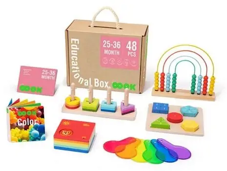 Tooky Toy Montessori  Educational Play Box - განსავითარებელი სათამაშო, 3 image