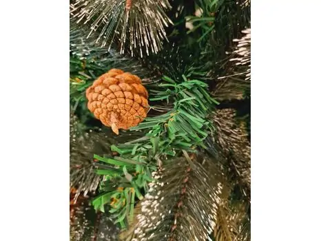 Christmas Tree With Lights And Pine Cones  საახალწლო ნაძვის ხე შერეული წიწვებით და განათებით 210 სმ (OT654), 5 image