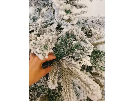 Snow-Covered Christmas Tree დათოვლილი საახალწლო ნაძვის ხე 210 სმ (OT651), 8 image