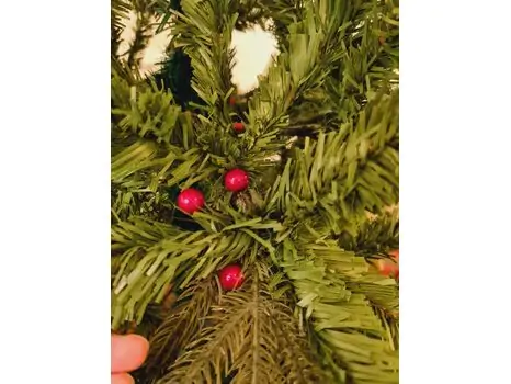 Chistmas Tree With Berries საახალწლო ნაძვის ხე შერეული წიწვებით და კენკრით 180 სმ (OT643), 3 image