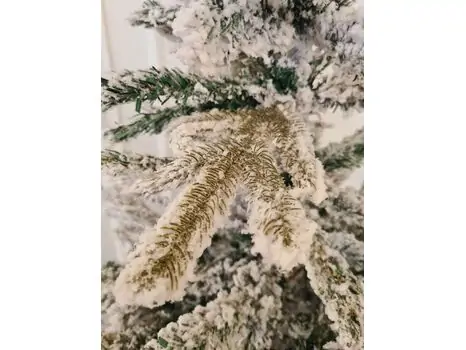 Snow-Covered Christmas Tree დათოვლილი საახალწლო ნაძვის ხე 210 სმ (OT651), 10 image