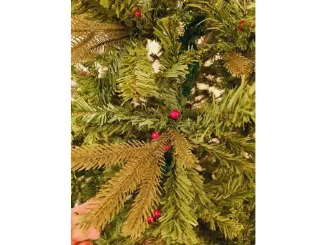 Christmas Tree With Berries საახალწლო ნაძვის ხე შერეული წიწვებით და კენკრით 210 სმ (OT644), 3 image