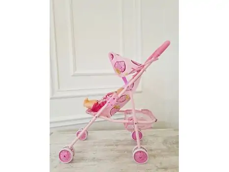 BABY Doll With Stroller თოჯინა სასეირნო ეტლით და აქსესუარებით, 3 image