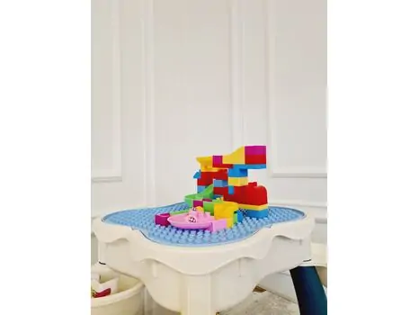Children building blocks table with chair საბავშვო მრავალფუნქციური კონსტრუქტორი მაგიდა სკამით, 2 image