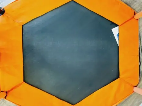 METAL &PLASTIC TRAMPOLINE 140cm ბატუტი, 3 image