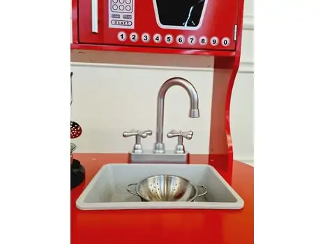 Retro Kitchen for Children  ხის სათამაშო სამზარეულო  HT001, 3 image