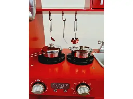 Retro Kitchen for Children  ხის სათამაშო სამზარეულო  HT001, 4 image