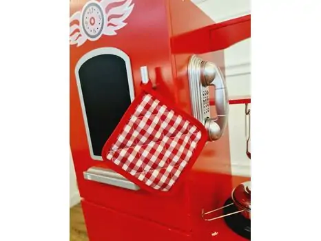 Retro Kitchen for Children  ხის სათამაშო სამზარეულო  HT001, 5 image
