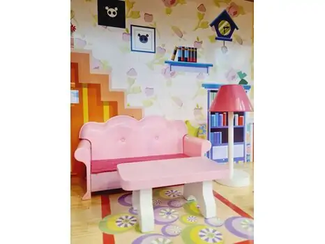 WOODEN PLAYSET საბავშვო ხის სათამაშო თოჯინის სახლი TX1056, 12 image