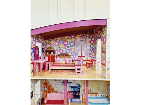 WOODEN PLAYSET საბავშვო ხის სათამაშო თოჯინის სახლი TX1056, 2 image