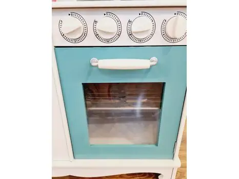 WOODEN PLAY KITCHEN საბავშვო თეთრი ხის სამზარეულო TX1170-1, 11 image