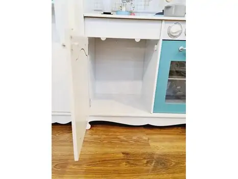 WOODEN PLAY KITCHEN საბავშვო თეთრი ხის სამზარეულო TX1170-1, 14 image