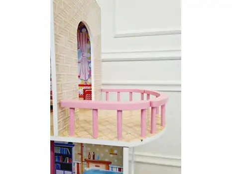 WOODEN PLAYSET საბავშვო ხის სათამაშო თოჯინის სახლი TX1056, 3 image