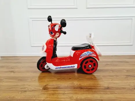 Kids Moped Captain America Red - საბავშვო ელექტრო მოპედი, 3 image