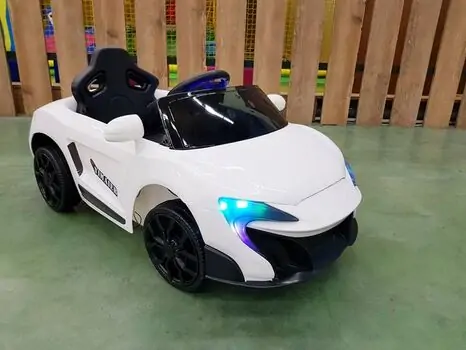 Mclaren V6 White - საბავშვო ელექტრო მანქანა, 3 image
