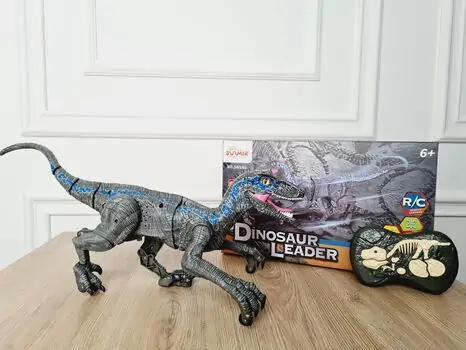 სათამაშო დინოზავრი დისტანციური მართვით  Velociraptor with USB remote control, 2 image