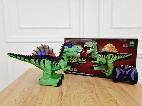 სათამაშო დინოზავრი დისტანციური მართვით  Tyrannosaurus with USB remote control, 2 image