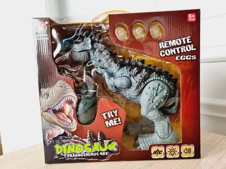 სათამაშო დინოზავრი დისტანციური მართვით  Tyrannosaurus rex remote control, 3 image