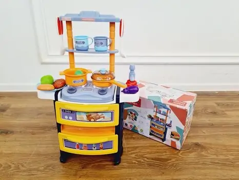 Cooking Game Kitchen Set ფუნქციური საბავშვო სამზარეულო