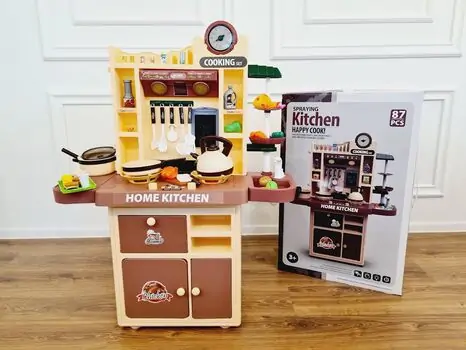 HOME KITCHEN COOKING SET ფუნქციური საბავშვო სამზარეულო, 12 image