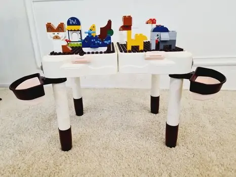 Children building blocks table with chair საბავშვო მრავალფუნქციური კონსტრუქტორი მაგიდა სკამით, 5 image