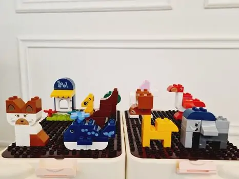 Children building blocks table with chair საბავშვო მრავალფუნქციური კონსტრუქტორი მაგიდა სკამით, 3 image