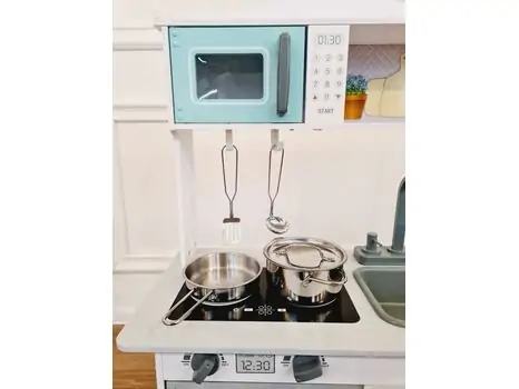 Moni Toys7256A Wooden kitchen Mila საბავშვო ხის სათამაშო სამზარეულო, 2 image
